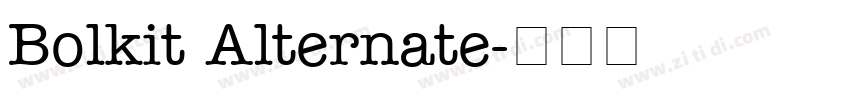 Bolkit Alternate字体转换